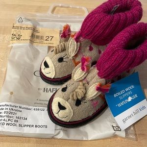 NWT Kids' Boiled Wool Slipper Boots